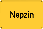 Place name sign Nepzin