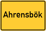 Place name sign Ahrensbök