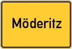 Place name sign Möderitz