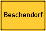 Place name sign Beschendorf