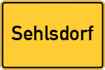 Place name sign Sehlsdorf