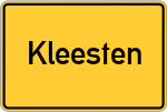Place name sign Kleesten