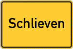 Place name sign Schlieven