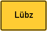 Place name sign Lübz