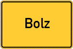 Place name sign Bolz