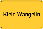 Place name sign Klein Wangelin