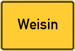 Place name sign Weisin