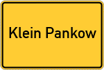Place name sign Klein Pankow