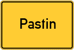 Place name sign Pastin