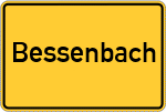 Place name sign Bessenbach