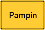 Place name sign Pampin