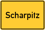 Place name sign Scharpitz