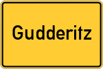 Place name sign Gudderitz