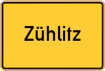 Place name sign Zühlitz
