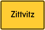 Place name sign Zittvitz