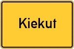 Place name sign Kiekut
