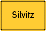 Place name sign Silvitz