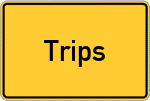 Place name sign Trips