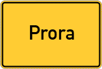 Place name sign Prora