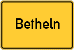 Place name sign Betheln
