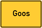 Place name sign Goos