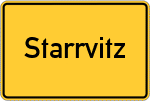 Place name sign Starrvitz