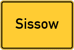 Place name sign Sissow