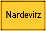 Place name sign Nardevitz