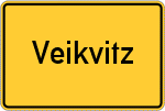 Place name sign Veikvitz
