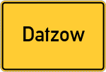 Place name sign Datzow