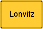 Place name sign Lonvitz