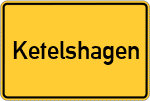 Place name sign Ketelshagen