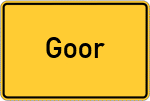 Place name sign Goor
