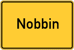 Place name sign Nobbin