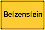 Place name sign Betzenstein
