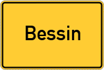 Place name sign Bessin