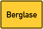 Place name sign Berglase