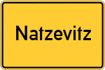 Place name sign Natzevitz