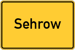 Place name sign Sehrow