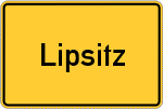 Place name sign Lipsitz