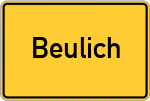 Place name sign Beulich