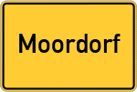 Place name sign Moordorf