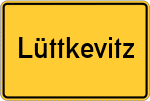 Place name sign Lüttkevitz