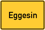 Place name sign Eggesin