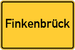 Place name sign Finkenbrück
