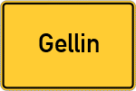 Place name sign Gellin