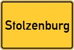 Place name sign Stolzenburg