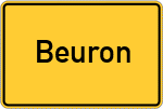 Place name sign Beuron