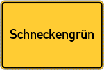 Place name sign Schneckengrün