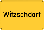 Place name sign Witzschdorf